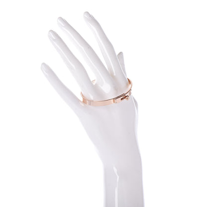 Hermes 18K Rose Gold Diamond PM Kelly Bracelet SH 4 of 7