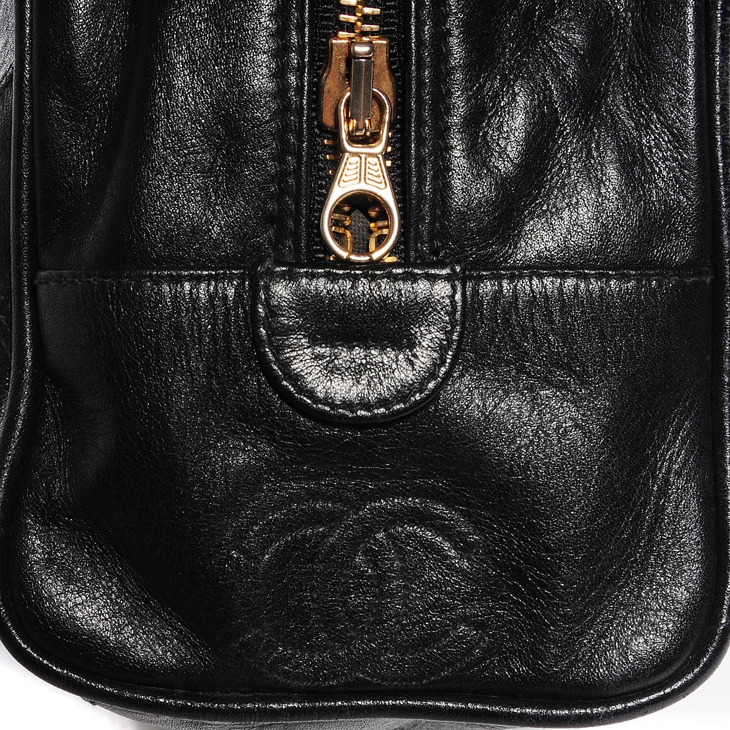 Chanel Lambskin Diamond Stitch Cosmetic Case Black 9 of 9