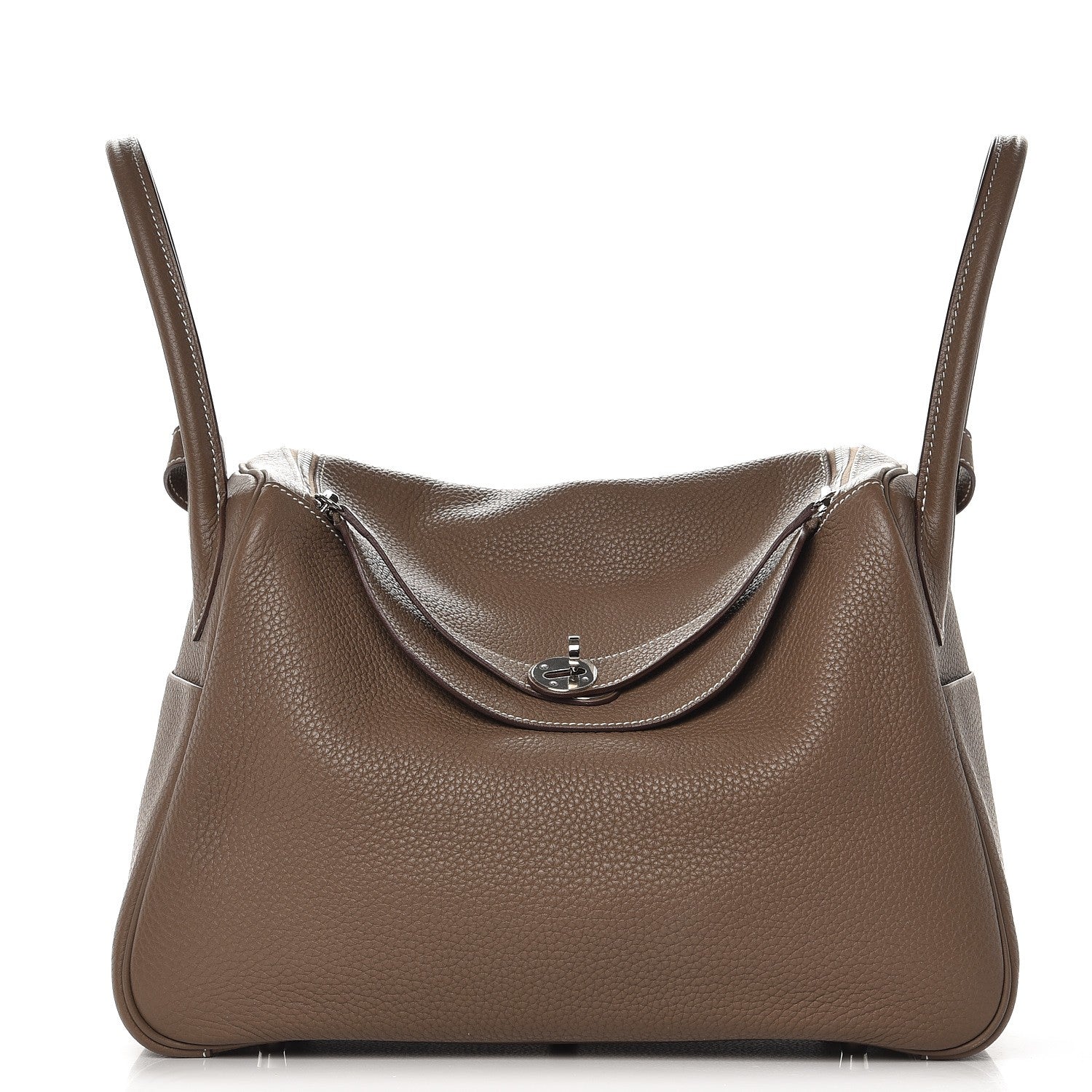 Hermes Taurillon Clemence Lindy 34 Etoupe 1 of 9