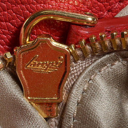 Miu Miu Goatskin Madras Tote Rosso 12 of 14