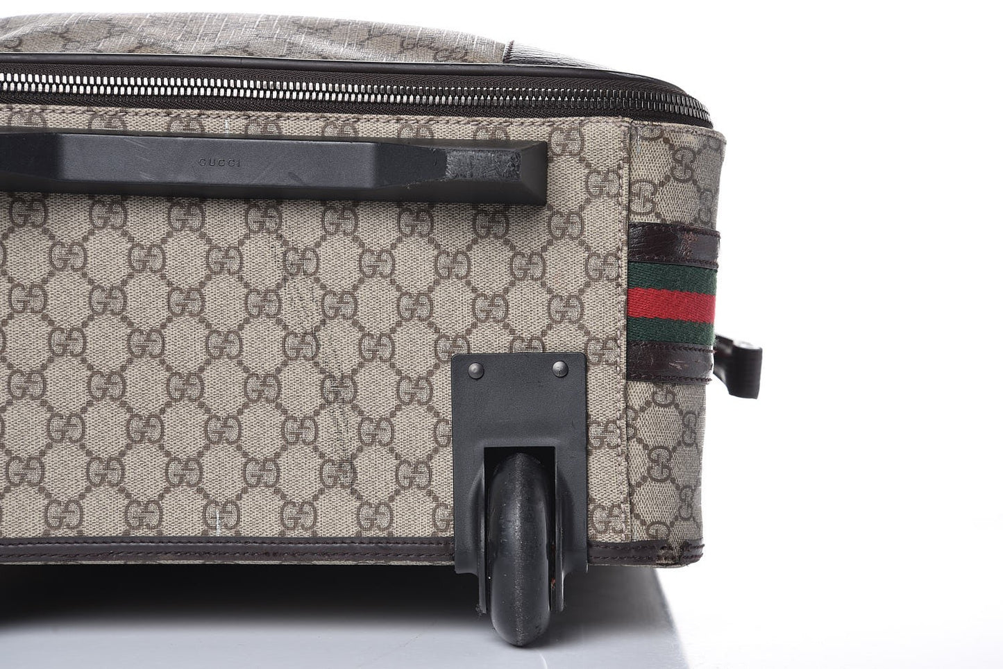 GG Plus Monogram Small Web Trolley Brown