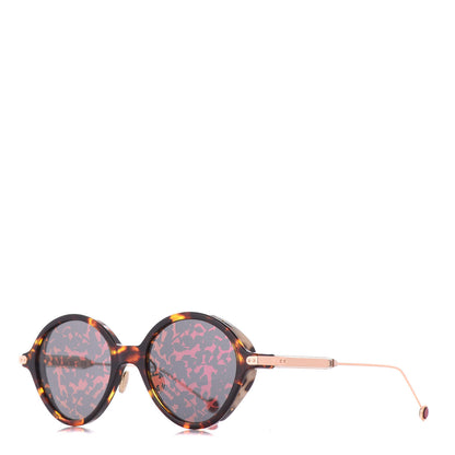Christian Dior Acetate Round Leaf Printed Umbrage Sunglasses Pink Foliage 1 of 7