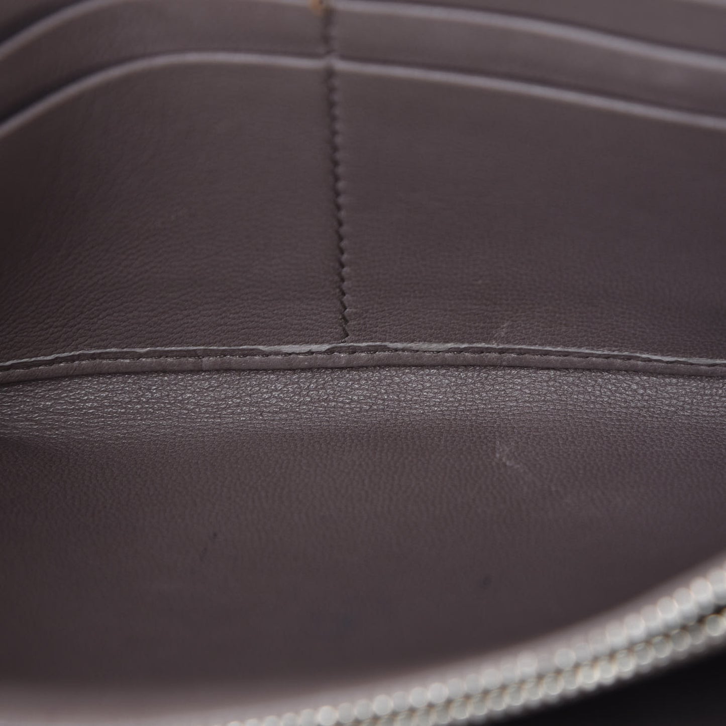 Nappa Gaufre Zip Around Wallet Bambu