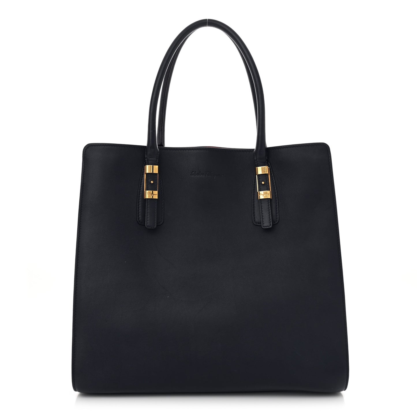 Calfskin Whitney Tote Navy