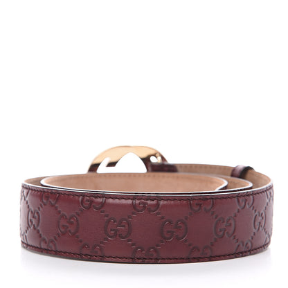 Gucci Guccissima Signature Interlocking G 40mm Belt 95 38 Scarlatto 2 of 5