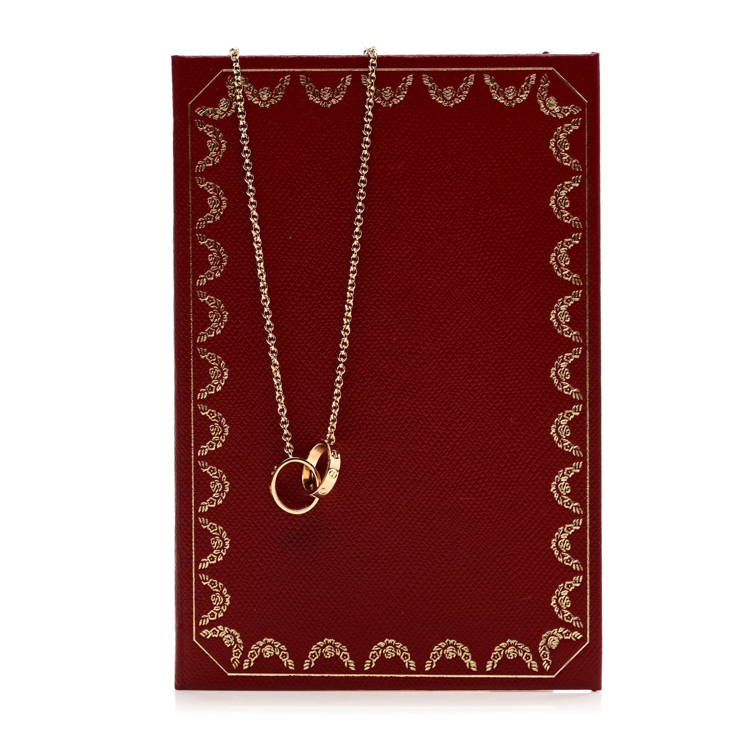 Cartier 18K Yellow Gold Interlocking LOVE Necklace 6 of 6