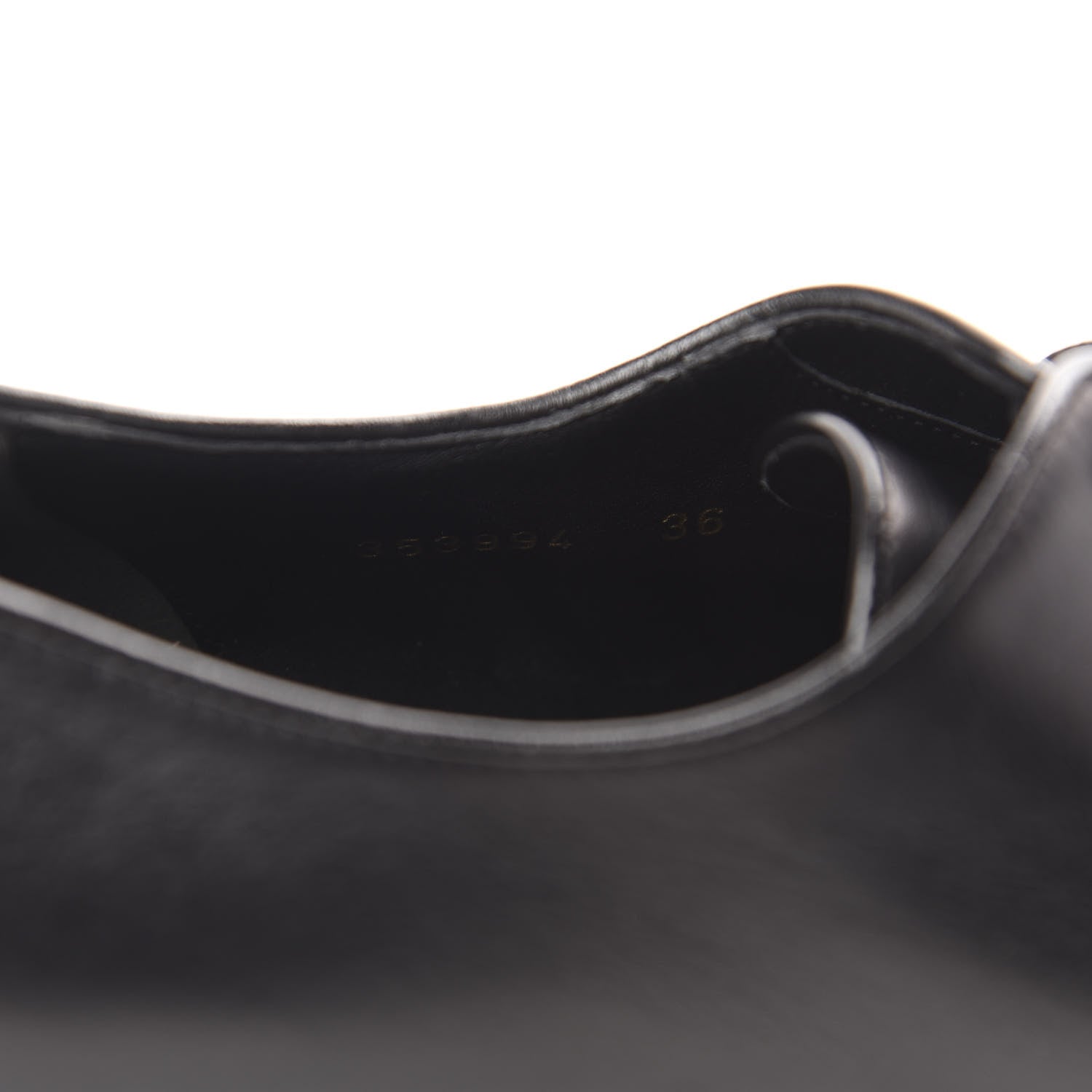 Gucci Calfskin Studded Lace Up Oxford 36 Black 9 of 10