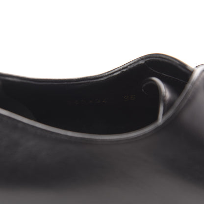 Gucci Calfskin Studded Lace Up Oxford 36 Black 9 of 10