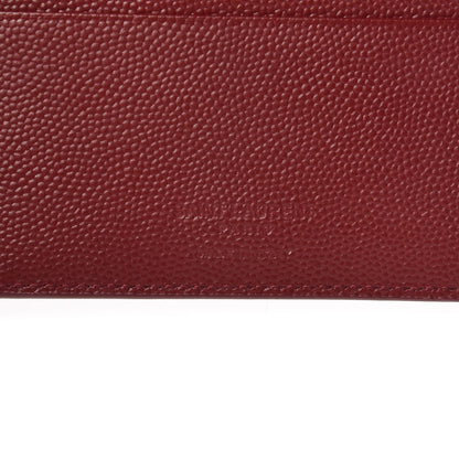 Saint Laurent Grain De Poudre Bill Clip Card Case Palissandre 6 of 9