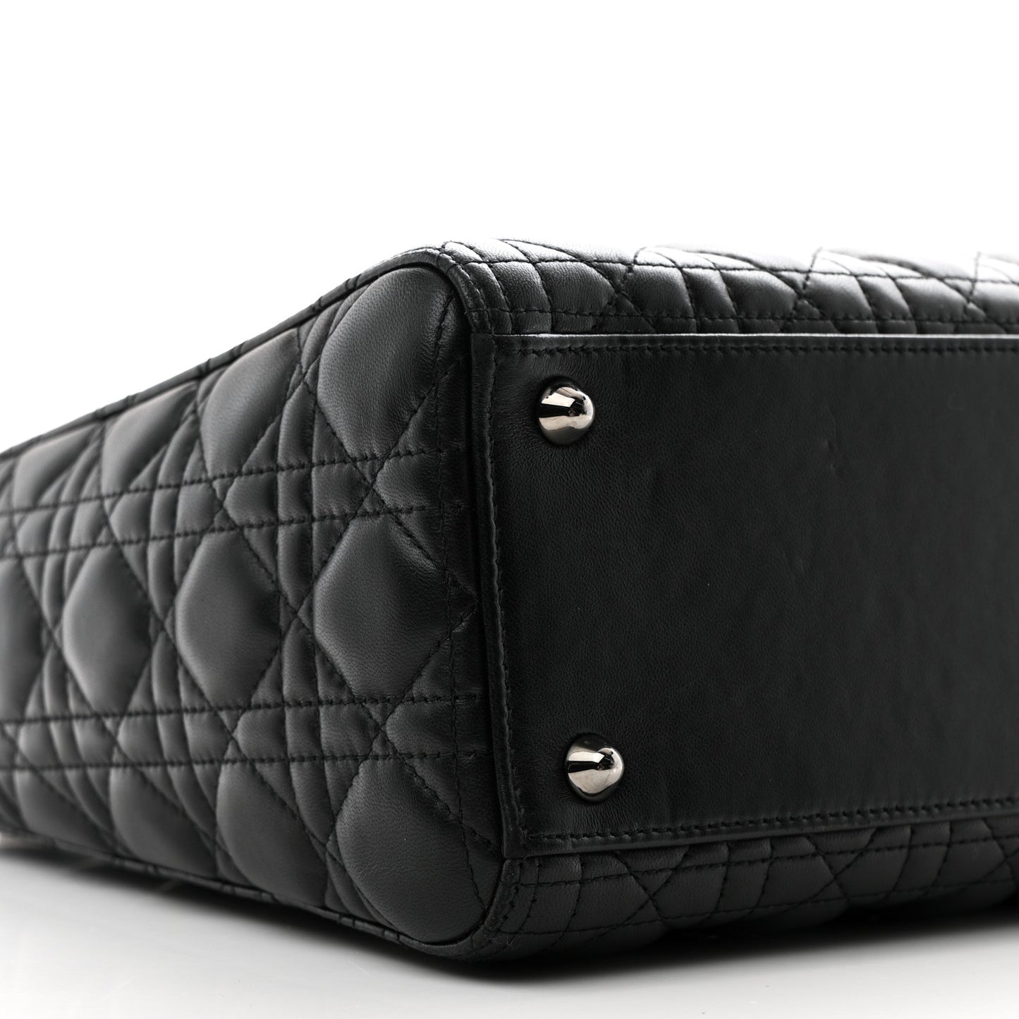 Lambskin Cannage Large Lady Dior Black