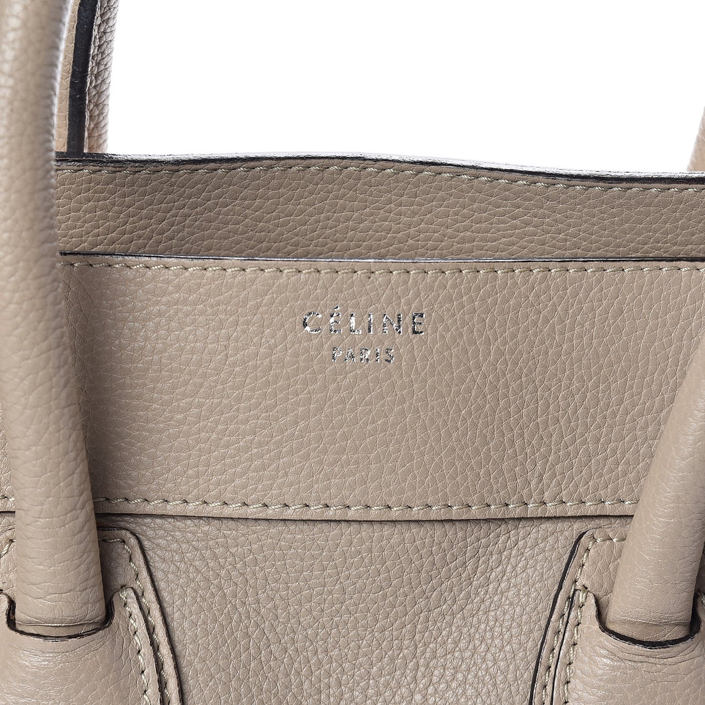 Drummed Calfskin Mini Luggage Dune