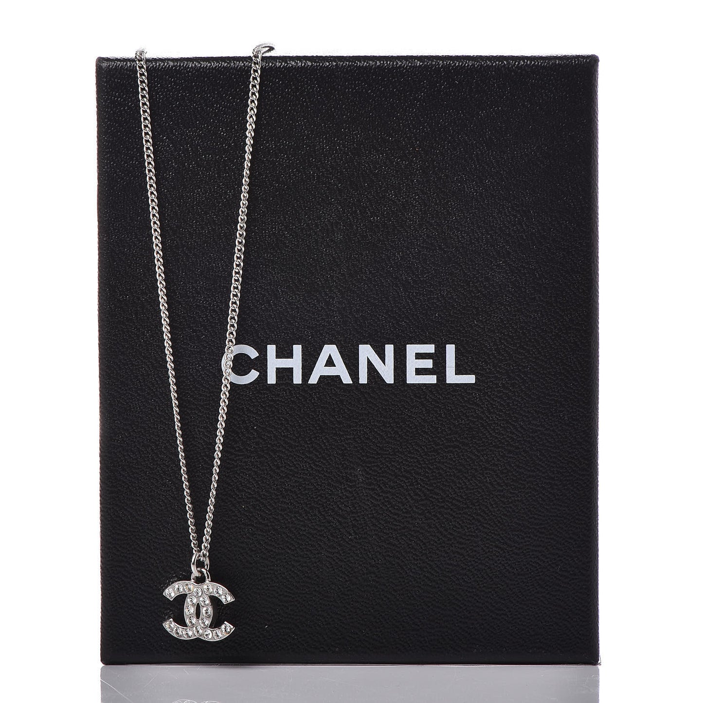 Crystal Timeless CC Necklace Silver