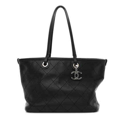 Chanel Grained Calfskin Shopping Fever Tote Black 1 of 12