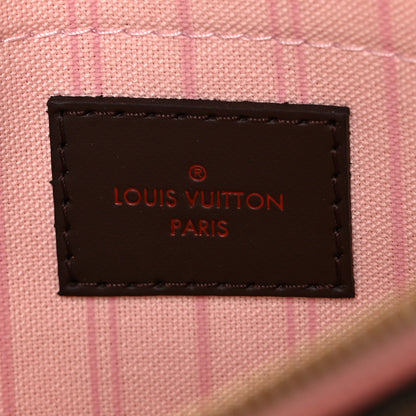 Louis Vuitton Damier Ebene Neverfull MM GM Pochette Rose Ballerine 6 of 8