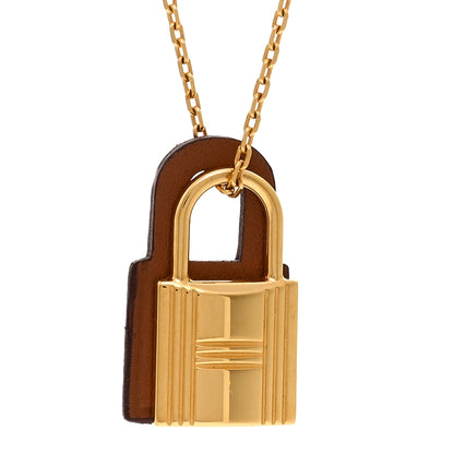 Hermes Swift Small O'Kelly Pendant Necklace Gold 4 of 7