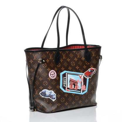 Louis Vuitton Monogram World Tour Neverfull MM 3 of 8