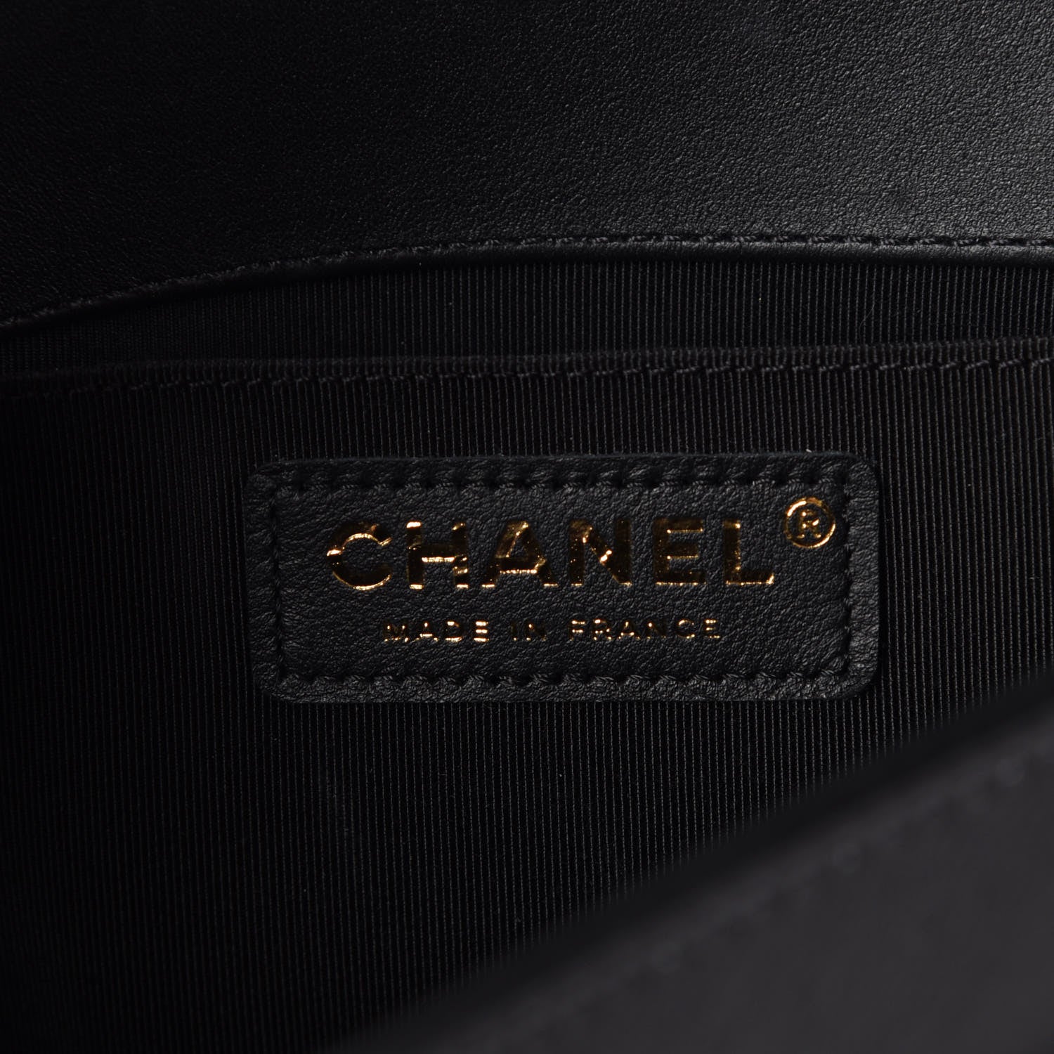 Chanel Calfskin Chevron Quilted Medium Boy Flap Black 8 of 9