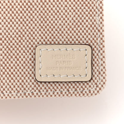 Hermes Military Toile Canvas Swift Steeple 25 Bag Gold 6 of 11