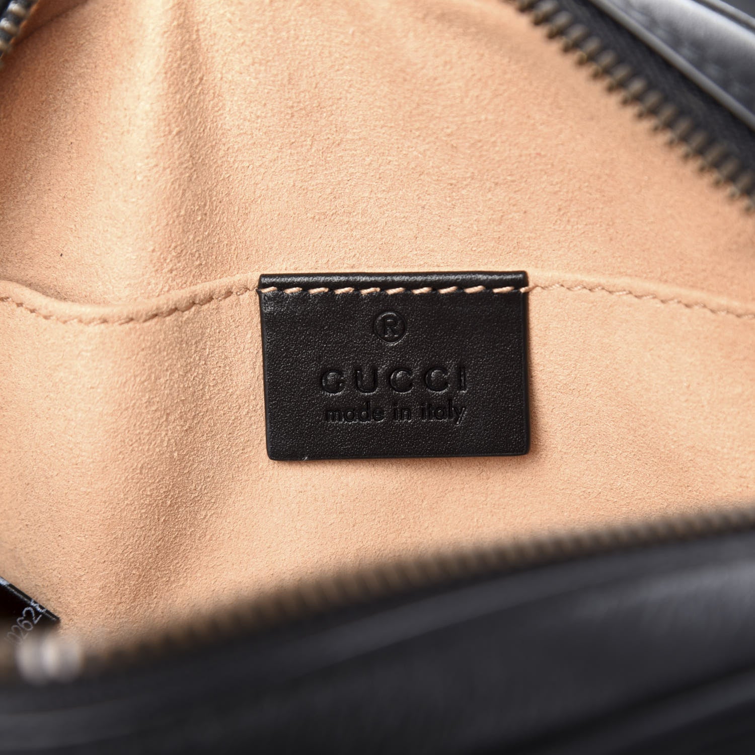 Gucci Calfskin Matelasse GG Marmont Belt Bag 75 30 Black 6 of 9