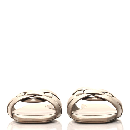 Saint Laurent Calfskin Tribute 05 Slide Sandals 39 Dark Beige 3 of 10