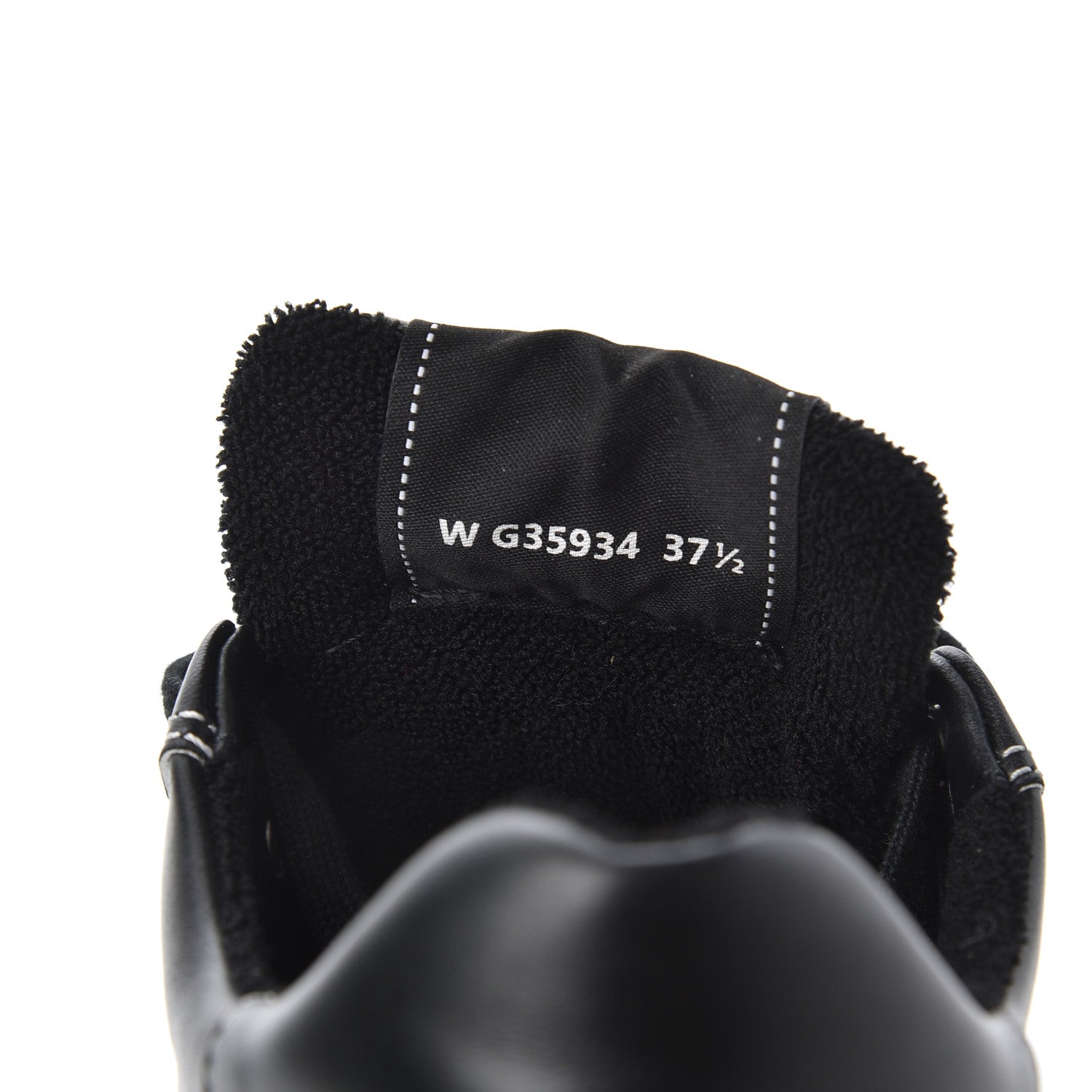 Chanel Calfskin Womens Logo Sneakers 37.5 Black White 8 of 9