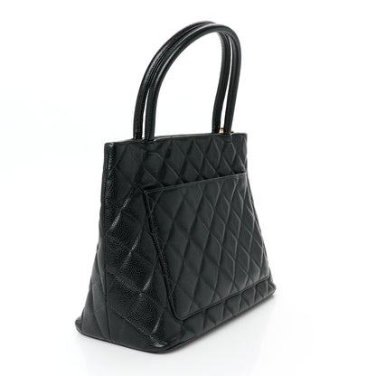 Chanel Caviar Quilted Medallion Tote Black 3 of 10