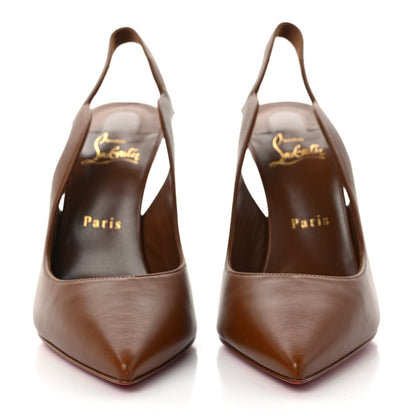 Christian Louboutin Calfskin Hot Chick Slingback 100 Pumps 39 Nude 2 of 8
