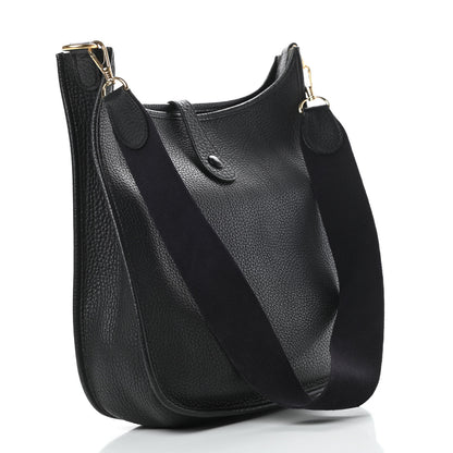 Hermes Taurillon Clemence Evelyne GM Black 3 of 13