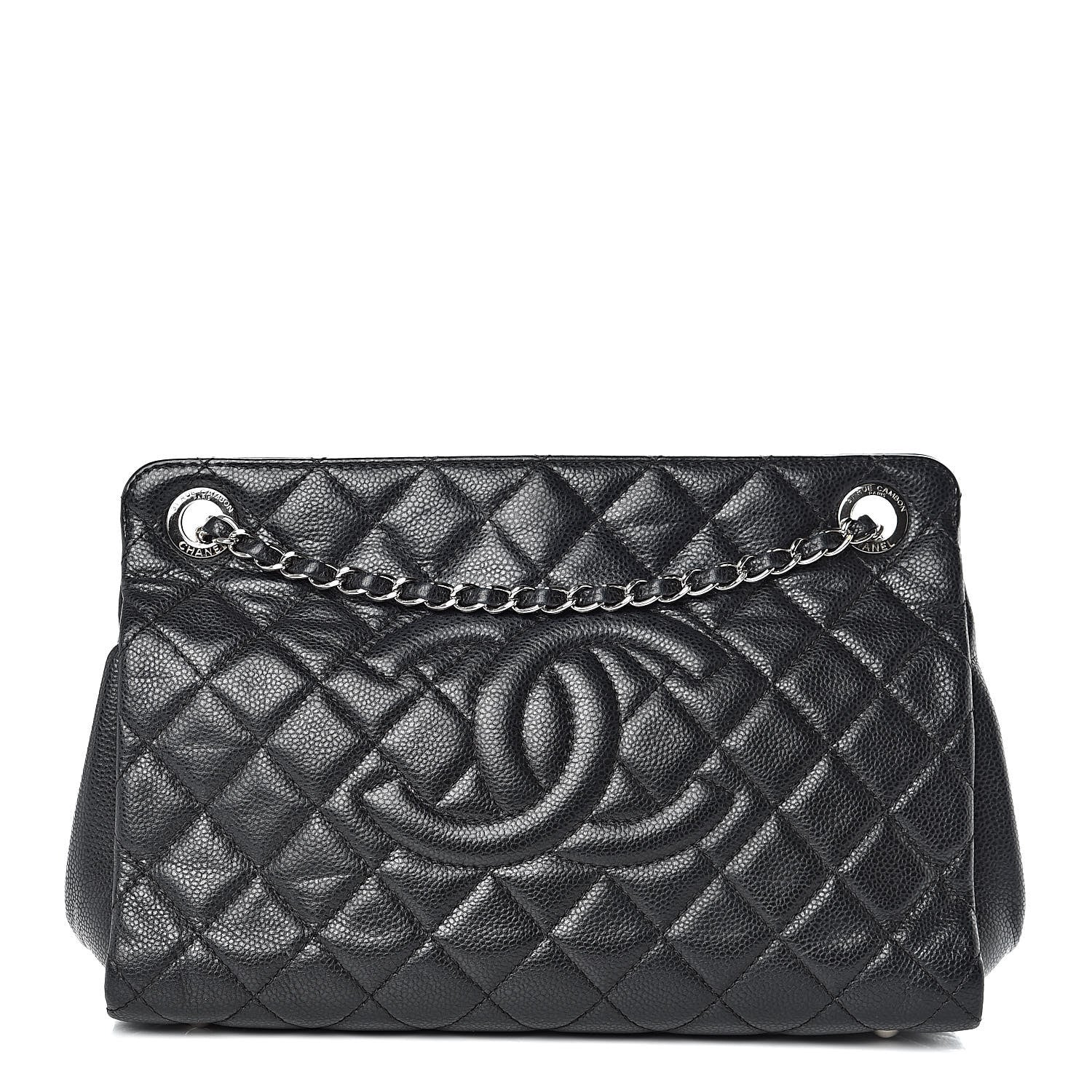 Chanel Caviar Quilted Timeless CC Shopping Tote Black 1 of 16