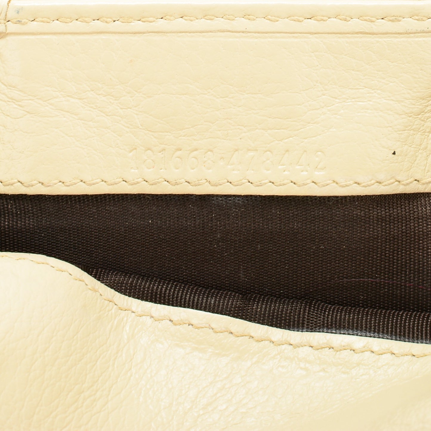 Guccissima Web Metal Bar Continental Wallet Off White