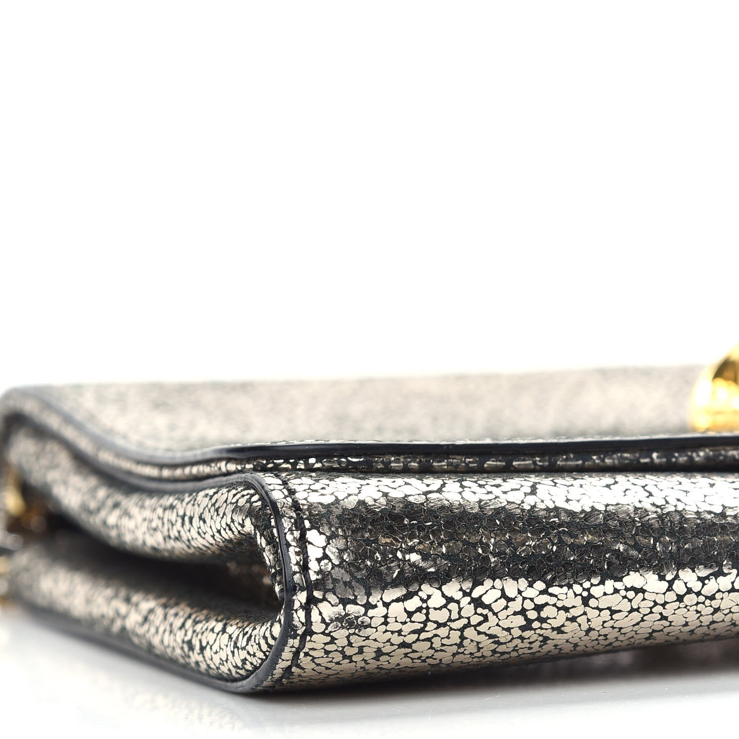 Versace Metallic Suede Palazzo Medusa Evening Bag Gold 7 of 10