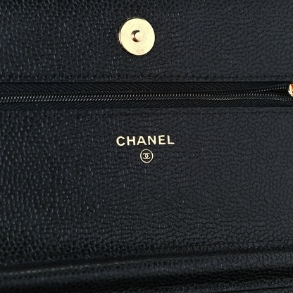 Chanel Caviar Quilted Wallet On Chain WOC Black 6 of 13