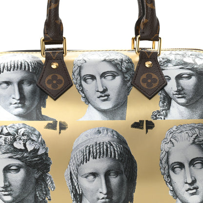 Louis Vuitton X FORNASETTI Calfskin Fornasetti Speedy Bandouliere 25 Gold 7 of 10