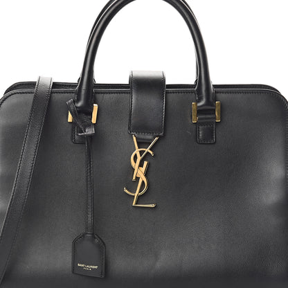 Saint Laurent Calfskin Small Monogram Cabas Black 6 of 8