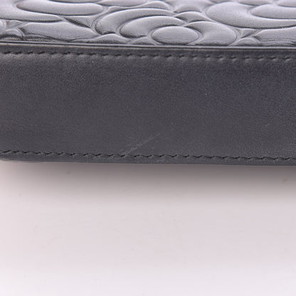 Chanel Lambskin Camellia Embossed Small Clutch With Chain Black 15 of 16