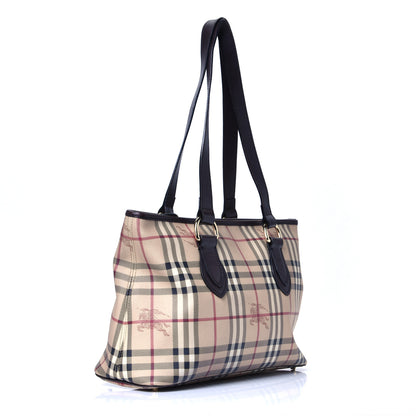 Burberry Haymarket Check Medium Regent Tote Chocolate 3 of 10