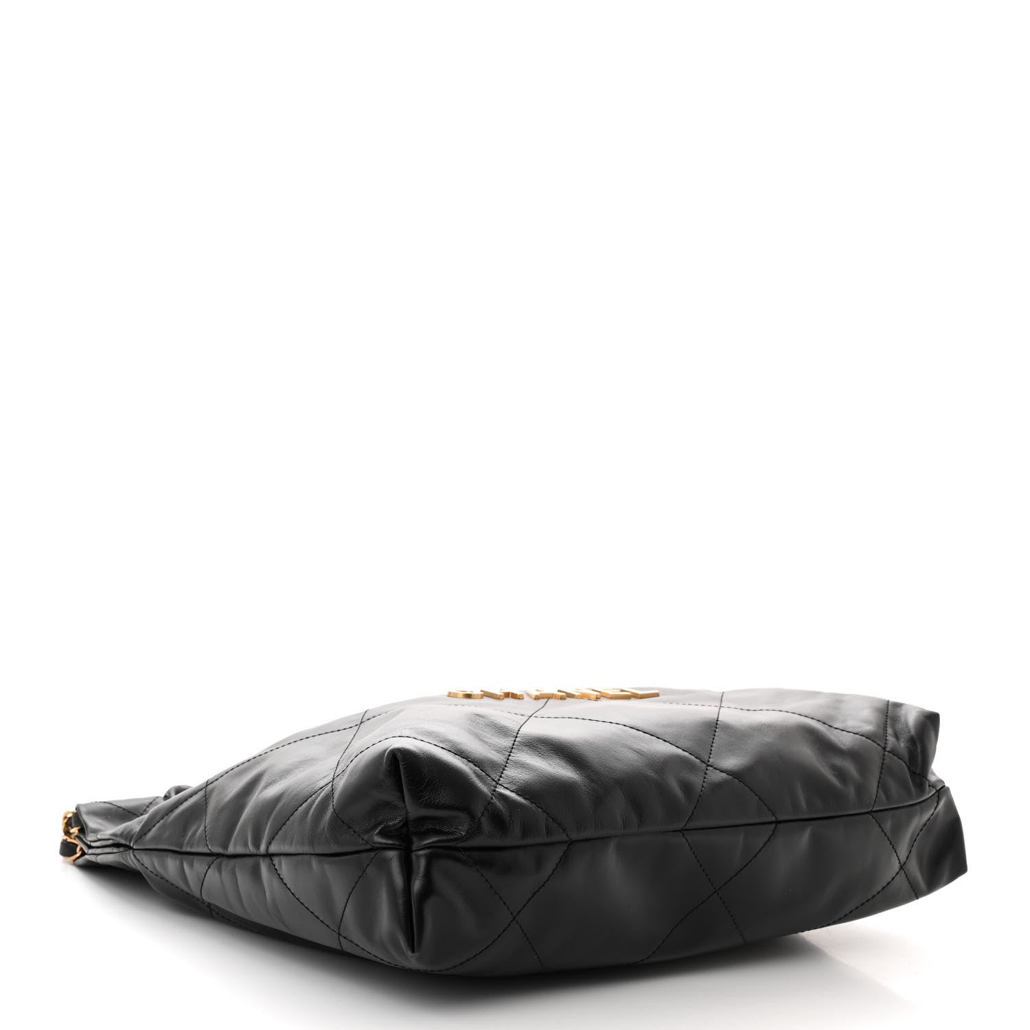 Chanel Shiny Calfskin Quilted Small Chanel 22 Black 5 of 12