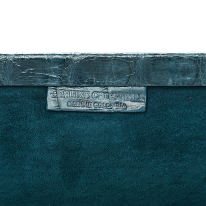 Nancy Gonzalez Crocodile Frame Clutch Blue 8 of 10