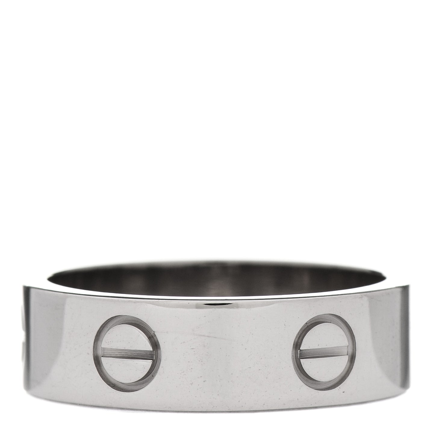 18K White Gold 5.5mm LOVE Ring 58 8.25