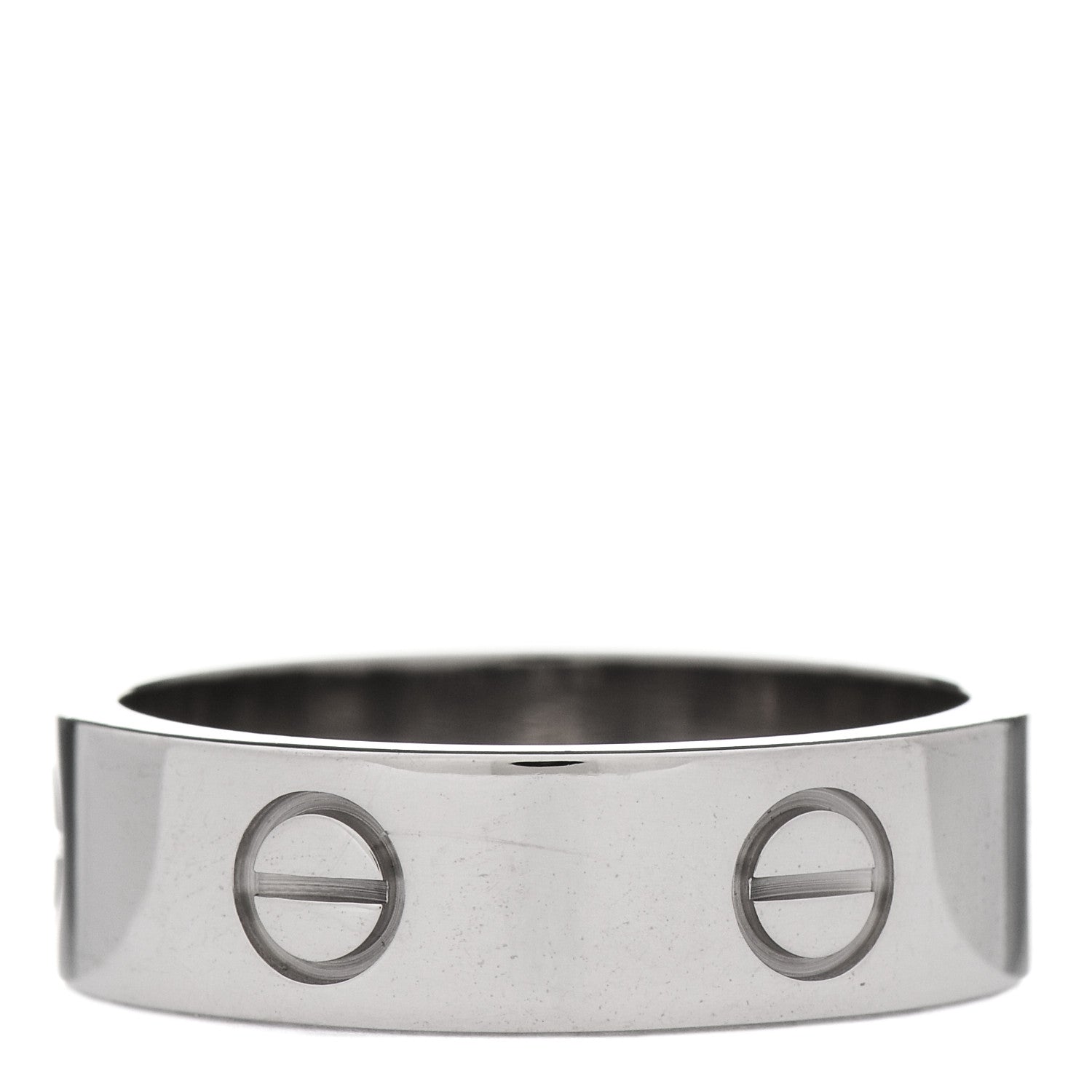 Cartier 18K White Gold 5.5mm LOVE Ring 58 8.25 2 of 4