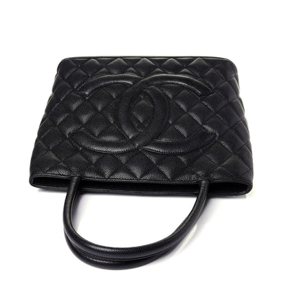 Chanel Caviar Quilted Medallion Tote Black 10 of 10