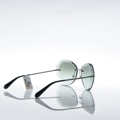 Chanel Metal Spring Round Sunglasses 4220 Gunmetal Green 4 of 8