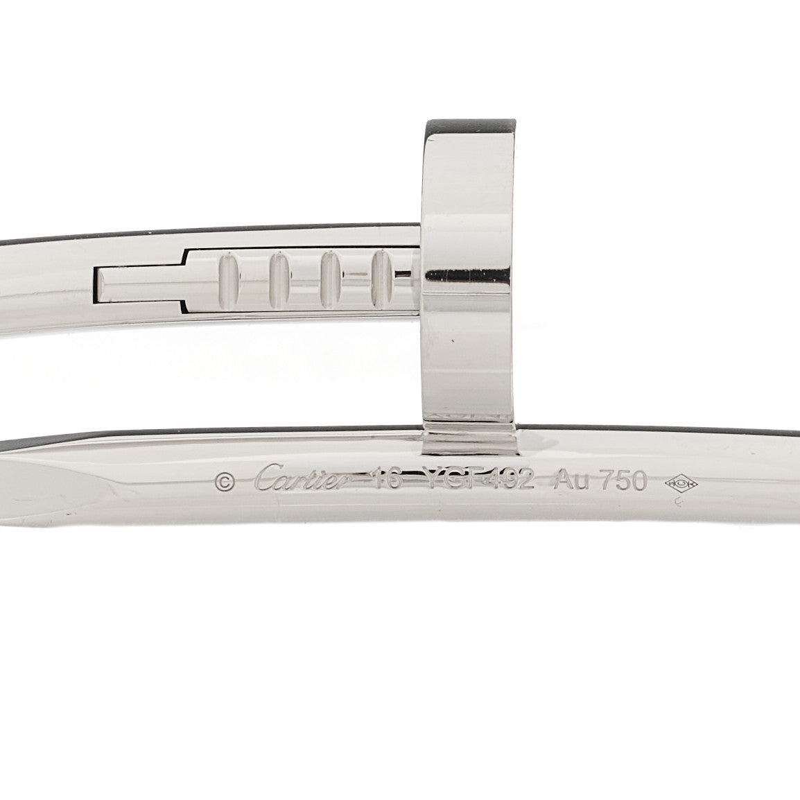 Cartier 18K White Gold Juste Un Clou Bracelet 16 3 of 4