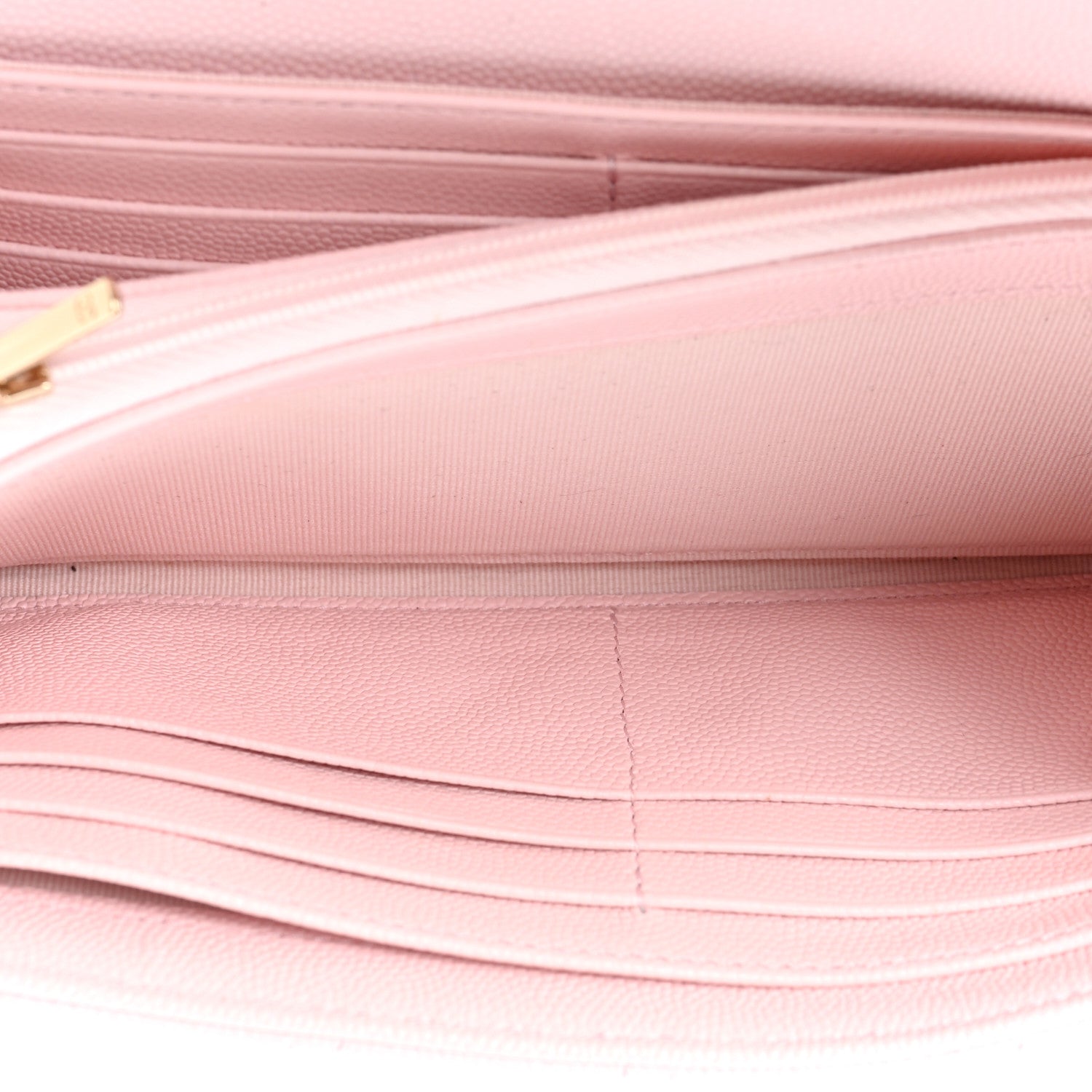Chanel Caviar Quilted Large Gusset Flap Wallet Light Pink 5 of 13