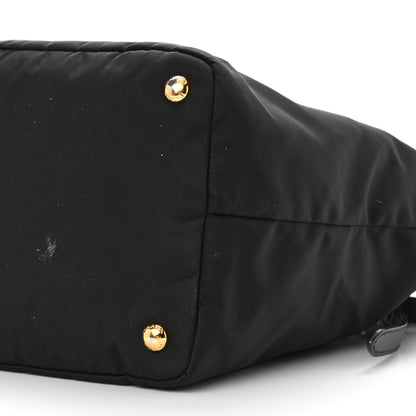 Prada Tessuto Nylon Saffiano Tote Black 9 of 14