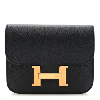 Hermes Epsom Constance Slim Wallet Black 1 of 8