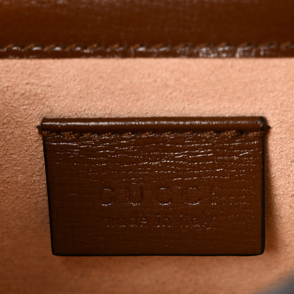 Gucci GG Supreme Monogram Mini Horsebit 1955 Crossbody Bag Beige Brown Sugar 5 of 9