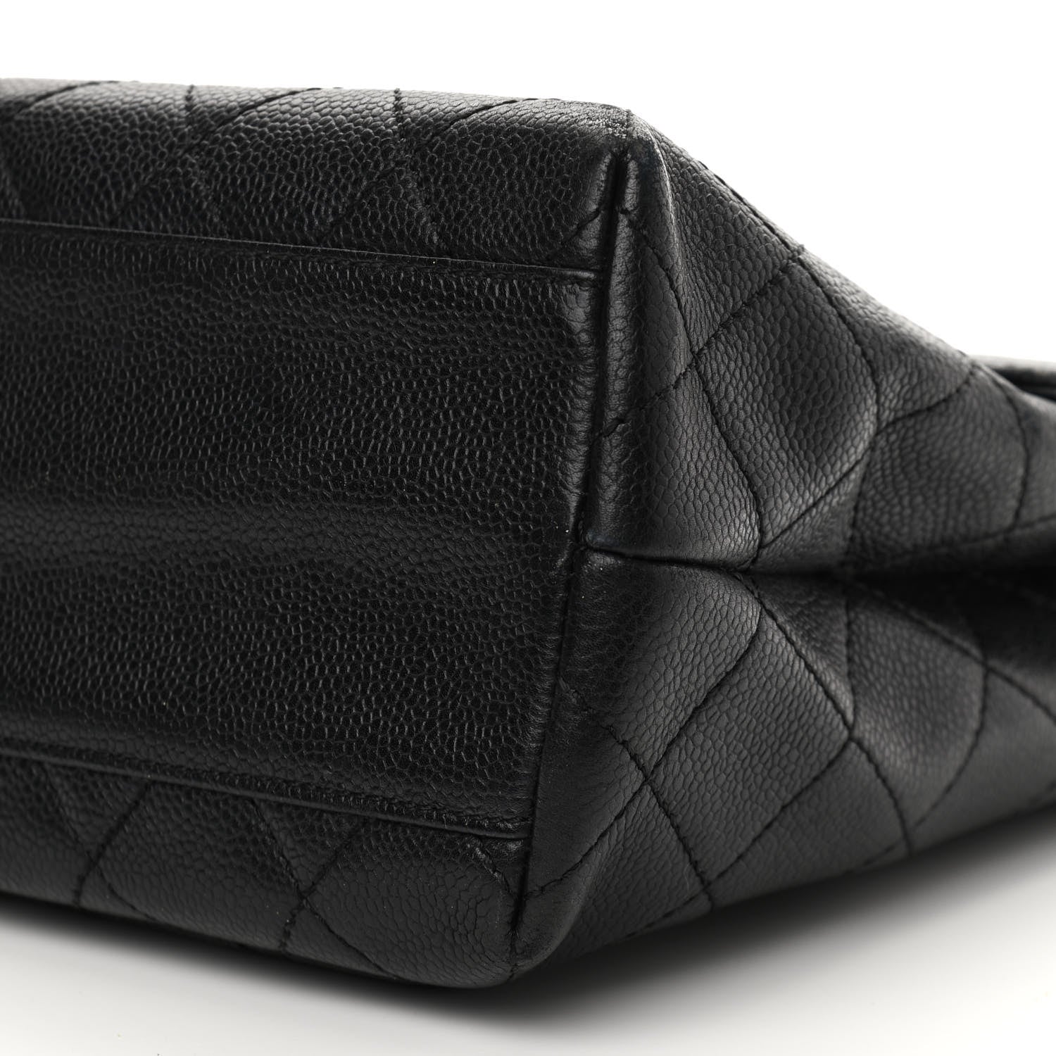 Chanel Caviar Quilted Jumbo Kelly Flap Black 10 of 10