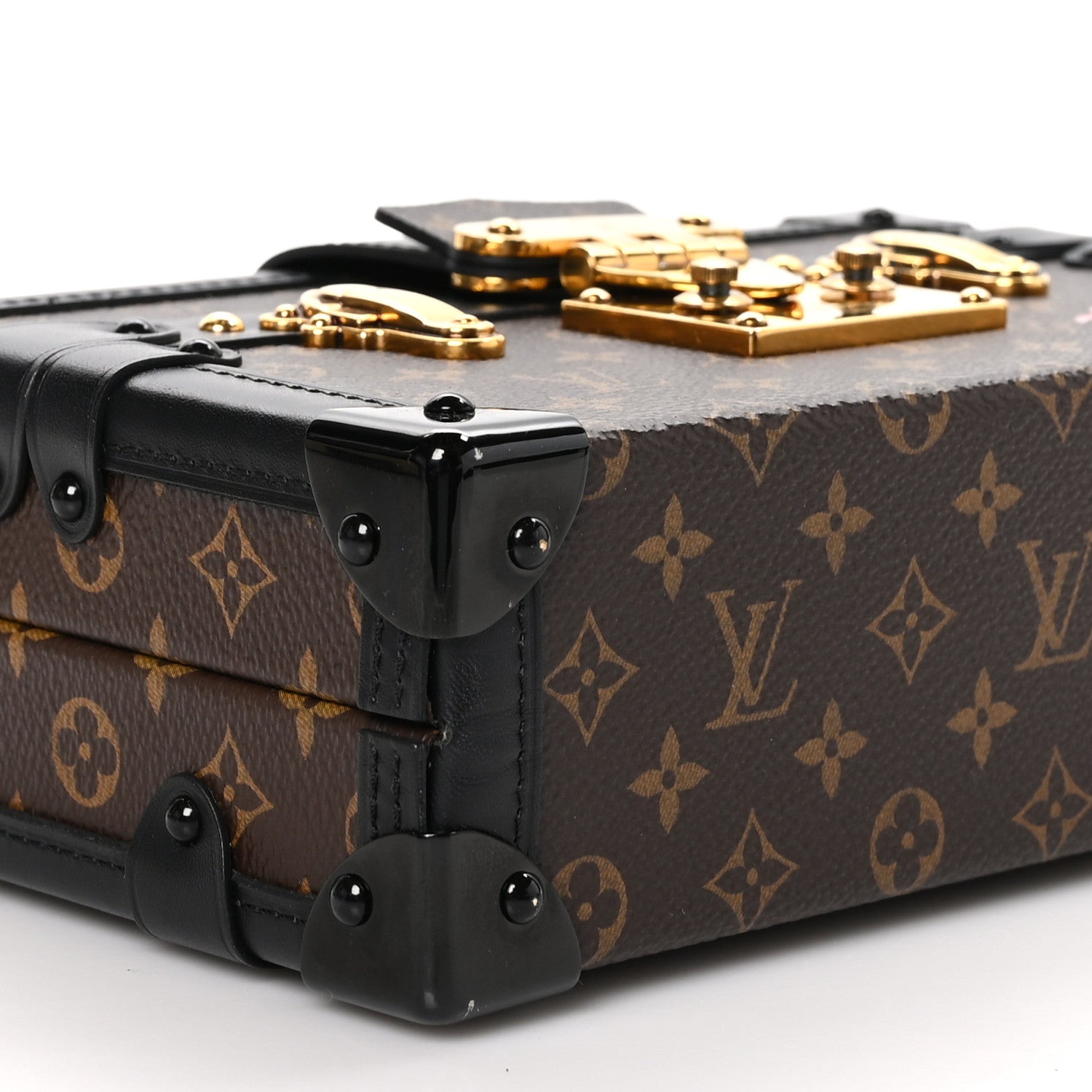Louis Vuitton Monogram Petite Malle Black 8 of 11
