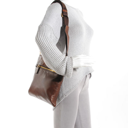 Prada Cervo Antik Flat Messenger Bag Brown 2 of 9
